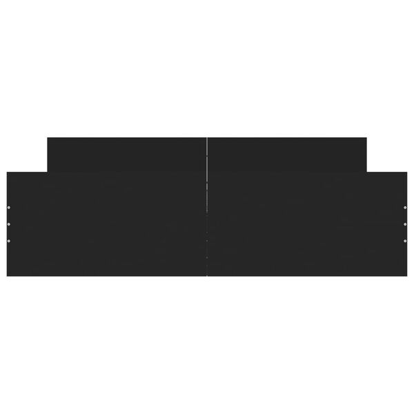 vidaXL Giroletto con Testiera e Pediera Nero 160x200 cm