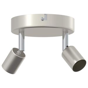 vidaXL Faretto da soffitto con i riflettori Nichel 12 x 8 cm Acciaio