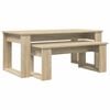 vidaXL Set di Tavolini da Caff&egrave; 2 pcs Rovere Sonoma 100 x 50 x 42 cm