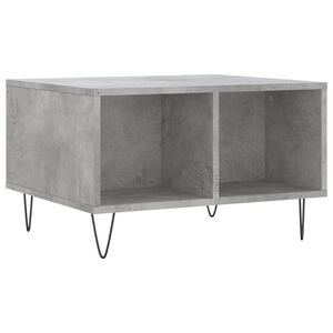 vidaXL Tavolino Salotto Grigio Cemento 60x50x36,5 cm Legno Multistrato