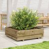 vidaXL Fioriera da Giardino 80x80x26,5 cm in Legno di Pino Impregnato