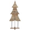 vidaXL Albero di Natale Marrone 180 cm Legno massello di teak