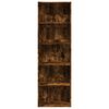 vidaXL Libreria Rovere Fumo 60x30x189 cm in Legno Multistrato