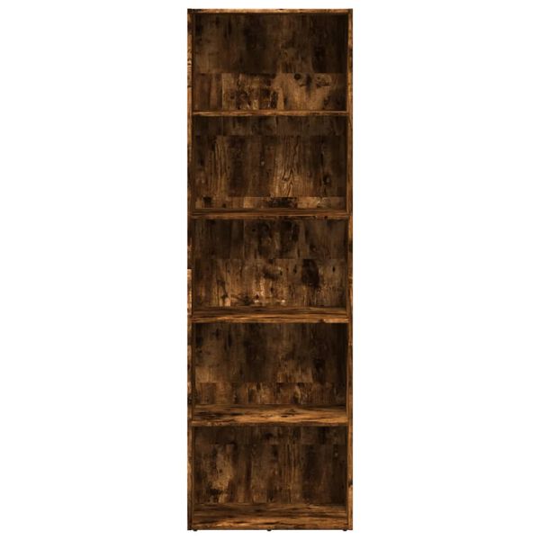 vidaXL Libreria Rovere Fumo 60x30x189 cm in Legno Multistrato