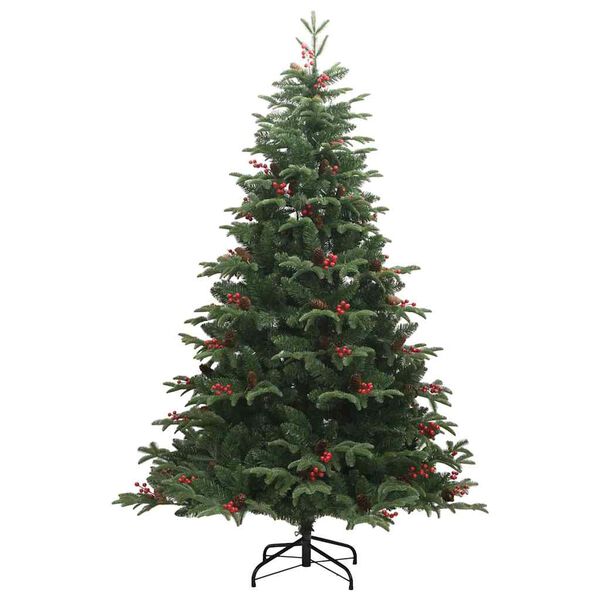 vidaXL Albero di Natale artificiale con 300 LED Verde 210 cm