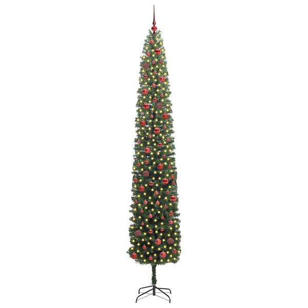 vidaXL Albero di Natale artificiale con 300 LED Verde 270 cm