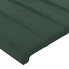 vidaXL Giroletto a Molle con Materasso Verde Scuro 140x200 cm Velluto