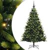 vidaXL Albero di Natale Artificiale a Cerniera con 300 LED 210 cm