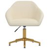 vidaXL Sedie da Pranzo Girevoli 4 pz Crema in Velluto