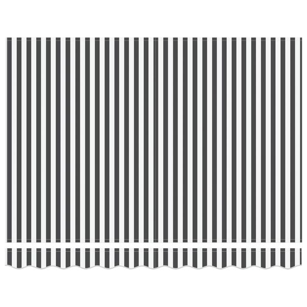 vidaXL Tenda Retrattile Antracite e Bianco 350 x 250 cm