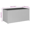 vidaXL Baule da Giardino in Polyrattan 100x50x50 cm Grigio