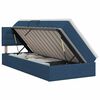 vidaXL Letto con contenitore e materasso Blu 100 x 200 cm Velluto
