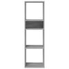 vidaXL Libreria Grigio Sonoma 34x31x112 cm in Legno Multistrato