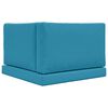 vidaXL Cuscino per divano da esterno 3 pcs Blu Reale Poliestere