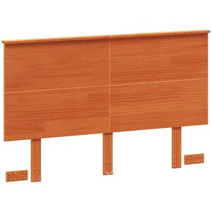 vidaXL Testiera Marrone Cera 120 cm in Legno Massello di Pino