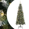 vidaXL Albero di Natale artificiale con 300 LED Verde 210 cm
