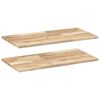 vidaXL Mensole da Parete 2 pz 60x40x2 cm Legno Acacia Non Trattato