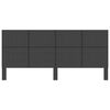 vidaXL Testiera Letto Grigio Scuro in Tessuto 200x200 cm