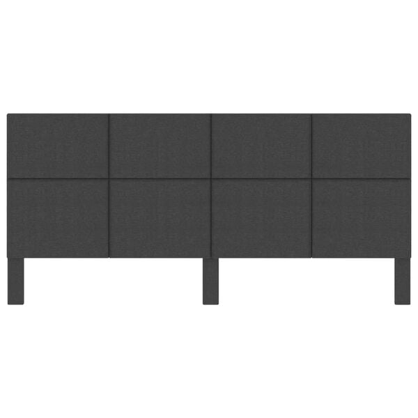 vidaXL Testiera Letto Grigio Scuro in Tessuto 200x200 cm