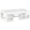 vidaXL Telaio del letto con storage Bianco 80 x 200 cm