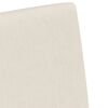 vidaXL Sedie da pranzo con ruote 2 pcs Beige 57 x 67 x 95 cm Tela