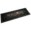 vidaXL Tappeto da Cucina Lavabile Testo Caff&egrave; 60x180 cm in Velluto