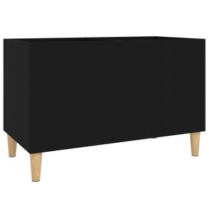 vidaXL Mobile Porta Dischi Nero 74,5x38x48 cm in Legno Multistrato