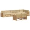 vidaXL Set di divani da esterno 8 pz Bianco e Beige Poliestere