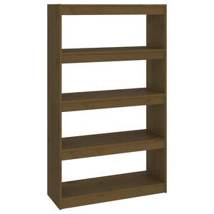 vidaXL Libreria/Divisorio Ambra 80x30x135,5 cm Legno Massello di Pino