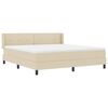 vidaXL Letto a molle con materasso Crema 200 x 180 cm Poliestere