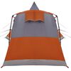 vidaXL Tenda Teepee con tetto Grigio e arancione 720 x 465 x 295 cm