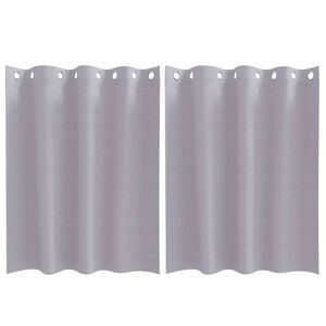 vidaXL Tende Blackout con Anelli 2 pz Grigio Metallico 140 x 140 cm