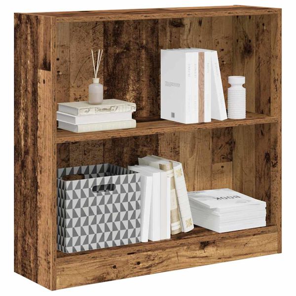 vidaXL Libreria Legno Antico 80x24x76 cm in Legno Multistrato