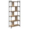 vidaXL Libreria rovere artigianale 76 x 32 x 192 cm Legno multistrato