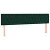 vidaXL Giroletto a Molle con Materasso Verde Scuro 180x200 cm Velluto