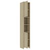 vidaXL Set Mobili da Bagno 4 pz Rovere Sonoma in Truciolato