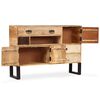 vidaXL Credenza in Legno Massello di Mango 115x30x80 cm