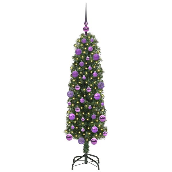 vidaXL Albero di Natale artificiale con 150 LED Verde 120 cm