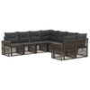vidaXL Set Divano da Giardino 8 pz 8-Numero di posti
