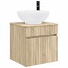 vidaXL Mobile lavabo da parete Rovere Sonoma 49 x 44,5 x 66,5 cm