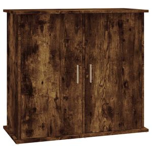 vidaXL Supporto Acquario 81x36x73 cm in Legno Multistrato Rovere Fumo