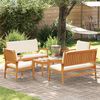vidaXL Set Divano da Giardino 5 pcs Marrone Legno di Acacia Massello