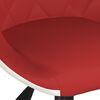 vidaXL Sedie da Pranzo Girevoli 2 pz Rosso Vino e Bianco in Similpelle
