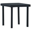vidaXL Tavolino da T&egrave; da Giardino Nero 40x40x40 cm in Polyrattan