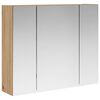 vidaXL Mobiletto per specchio da bagno Rovere Artigianale