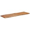 vidaXL Piano Tavolo 120x40x2,5 cm Rettangolare Legno Acacia Bordi Vivi