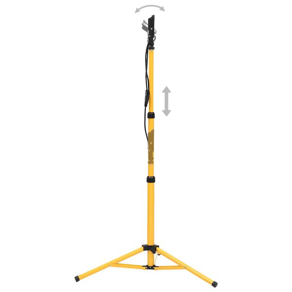 vidaXL Faretto a LED con Treppiede 2x50 W Bianco Caldo