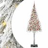 vidaXL Albero di Natale con 300 LED Bianco 210 cm PE e Acciaio