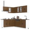 vidaXL Set Mobili da Cucina 11 pz Porto Rovere Marrone in Truciolato