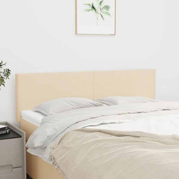 vidaXL Testiere Crema 144x5x78/88 cm in Tessuto